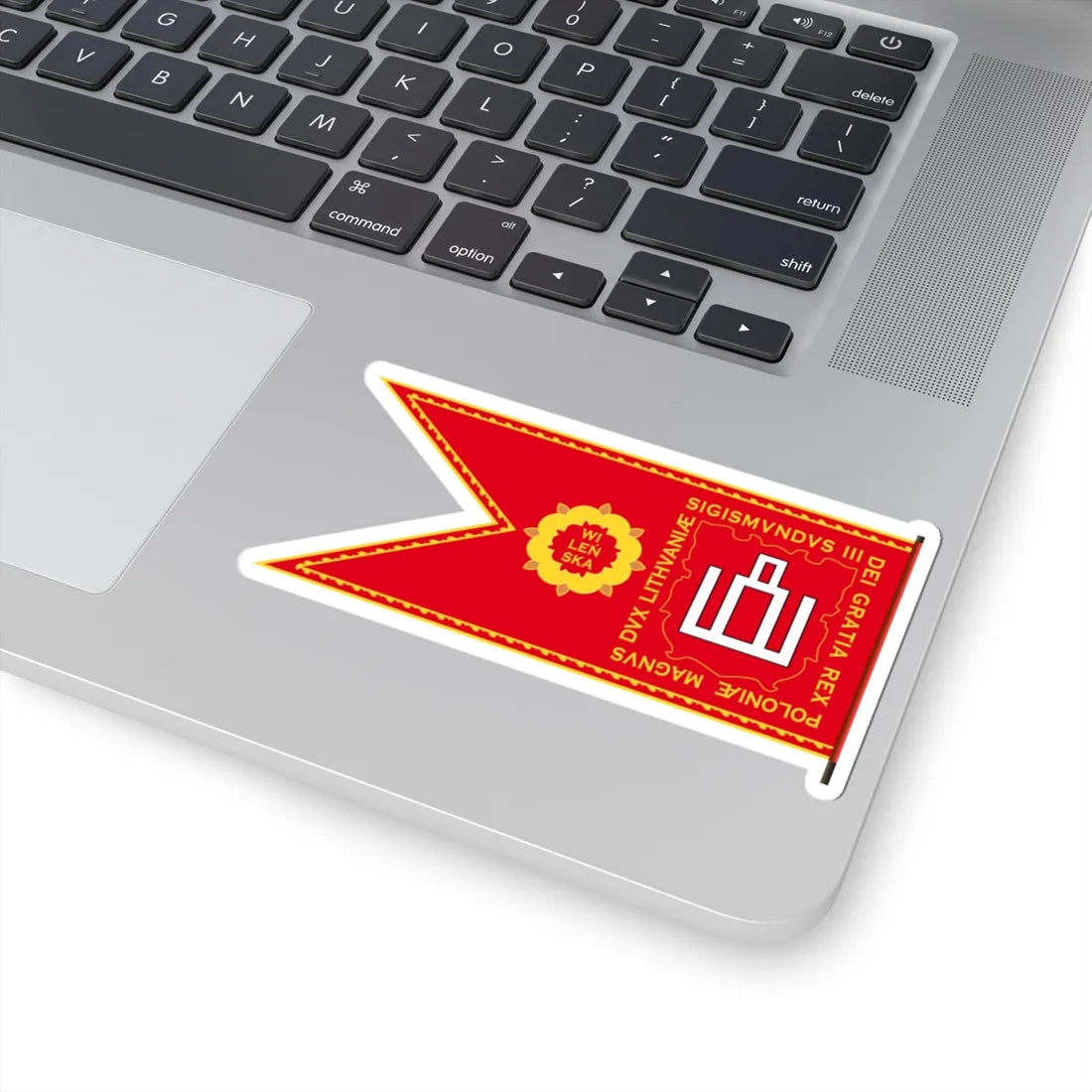 Banner of Vilnius Voivodeship 1609-1618-2 (Belarus) (Coat of Arms) STICKER Vinyl Kiss-Cut Decal - The Sticker Space
