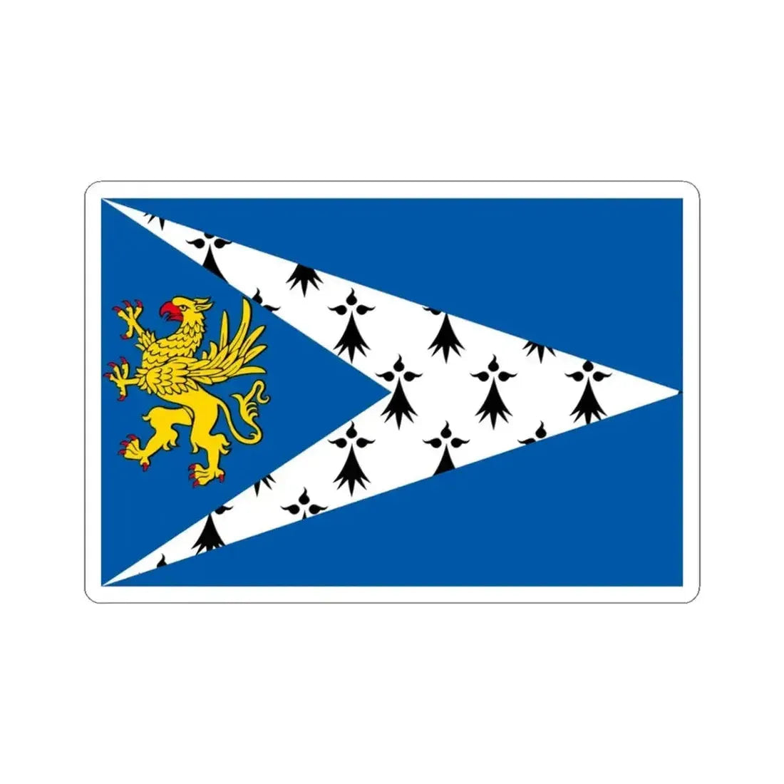 Banniel bro sant brieg (Belgium) STICKER Vinyl Kiss-Cut Decal 3 Inch White - The Sticker Space