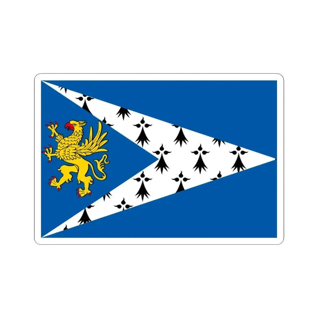 Banniel bro sant brieg (Belgium) STICKER Vinyl Kiss-Cut Decal 4 Inch White - The Sticker Space