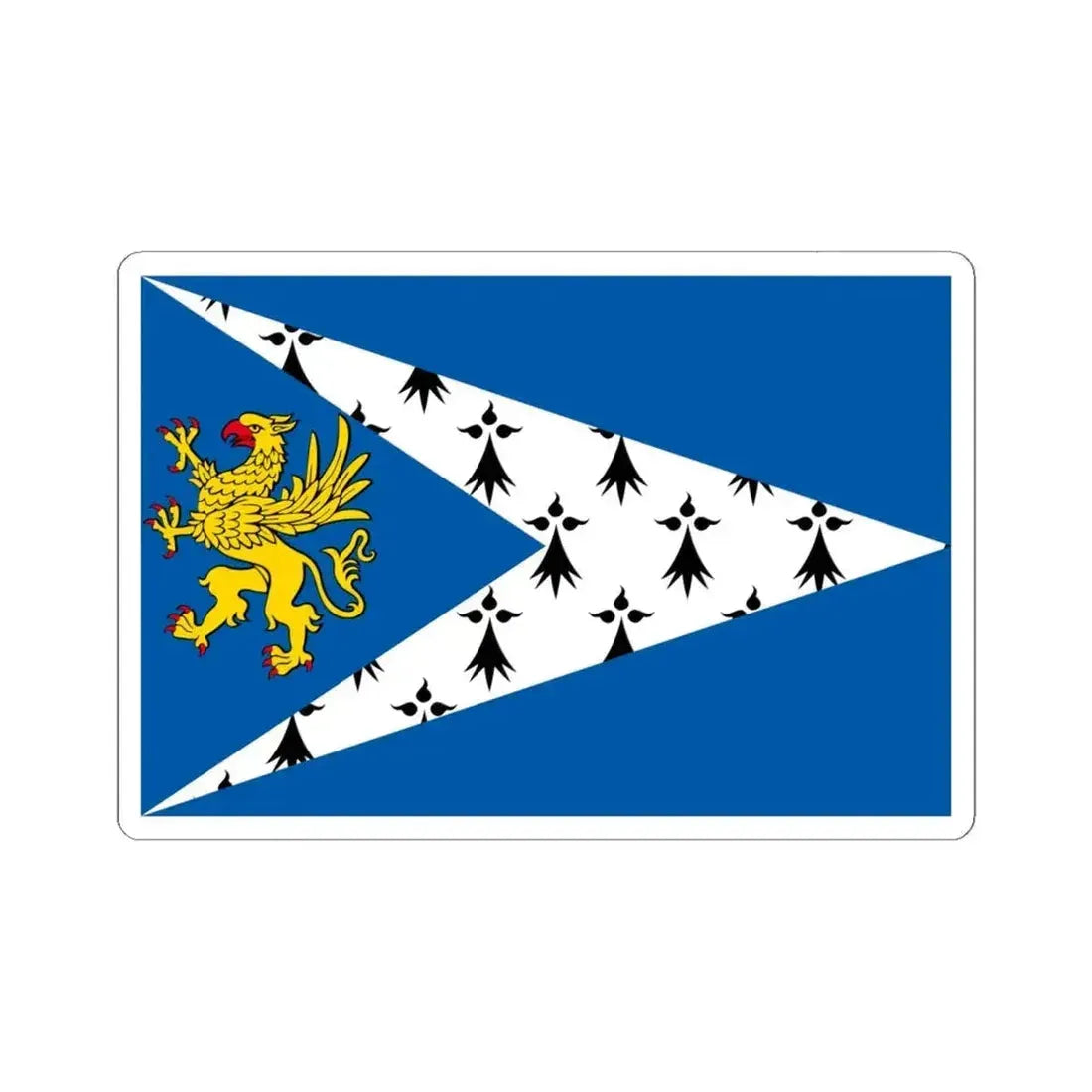 Banniel bro sant brieg (Belgium) STICKER Vinyl Kiss-Cut Decal 6 Inch White - The Sticker Space