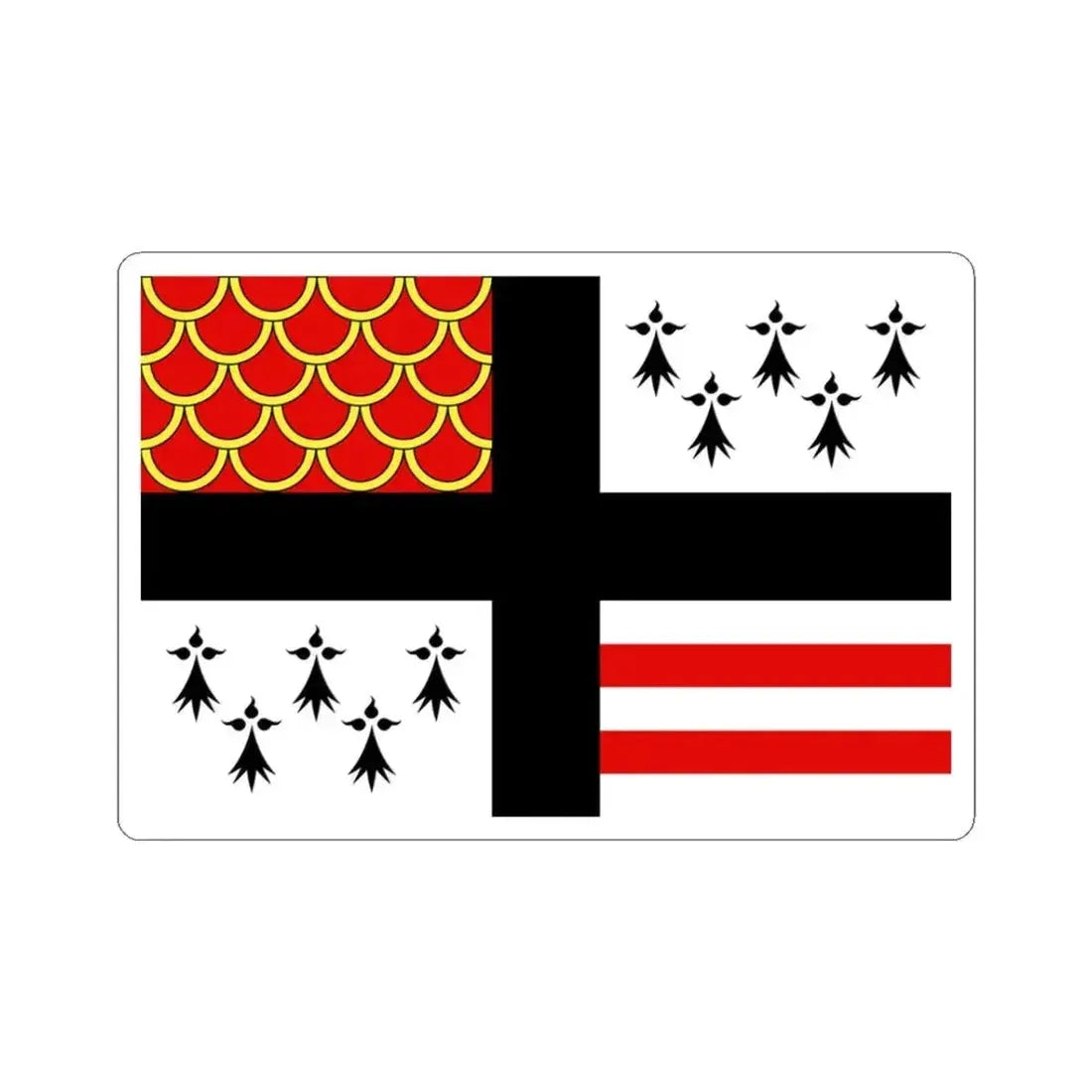 Banniel bro vez (Belgium) STICKER Vinyl Kiss-Cut Decal 3 Inch White - The Sticker Space