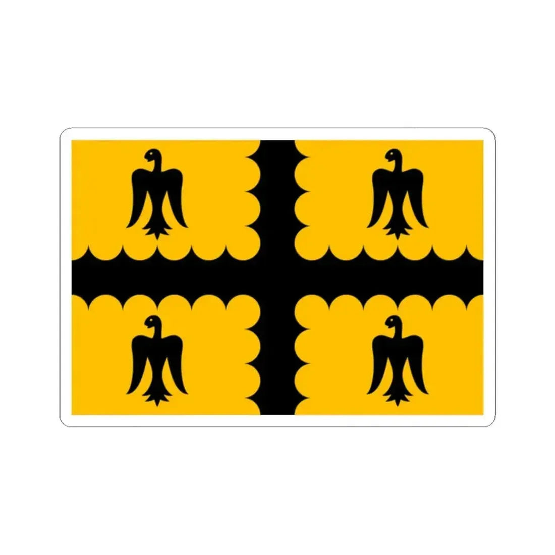 Banniel sant Erwan (Belgium) STICKER Vinyl Kiss-Cut Decal 2 Inch White - The Sticker Space