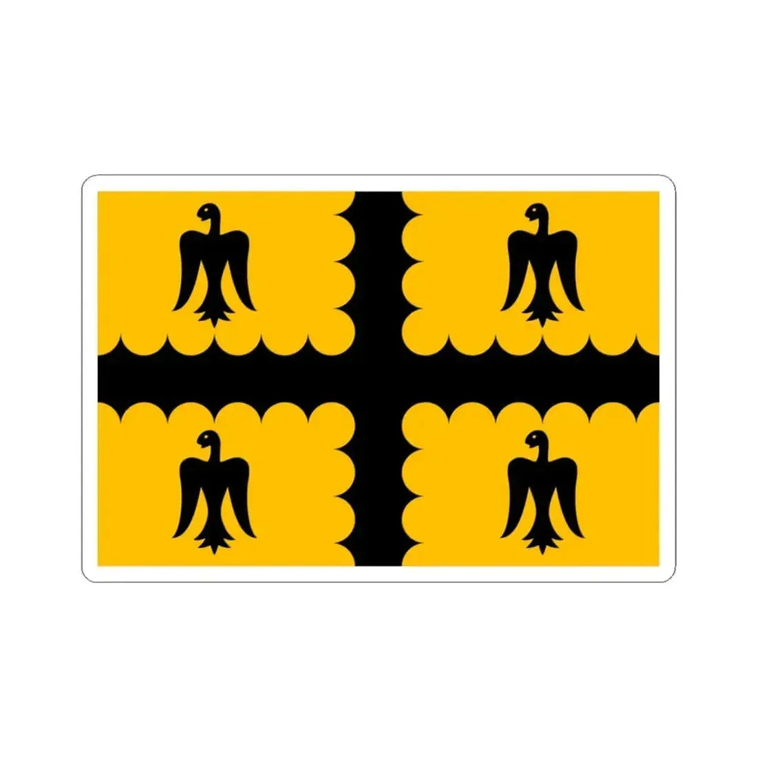 Banniel sant Erwan (Belgium) STICKER Vinyl Kiss-Cut Decal 3 Inch White - The Sticker Space