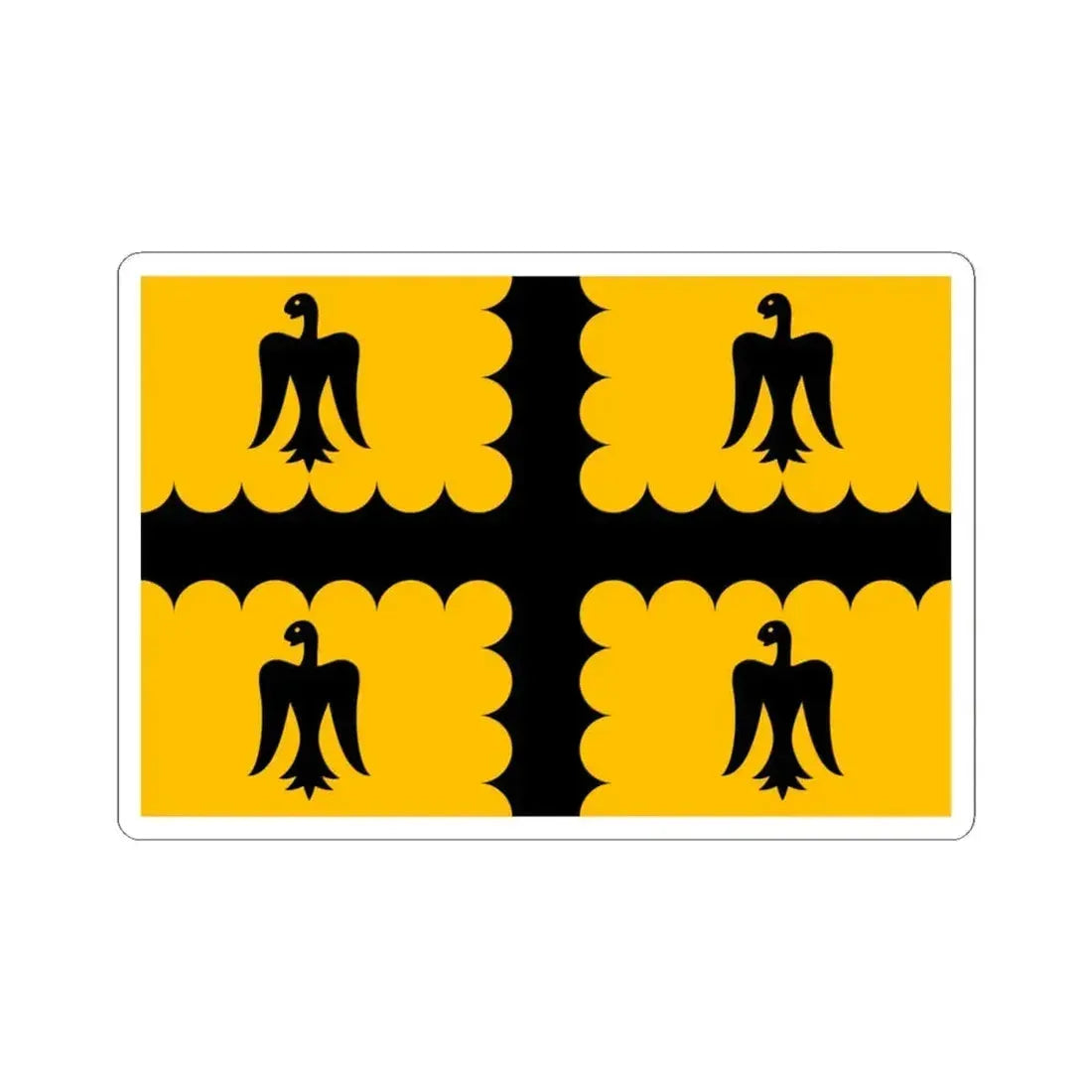 Banniel sant Erwan (Belgium) STICKER Vinyl Kiss-Cut Decal 4 Inch White - The Sticker Space