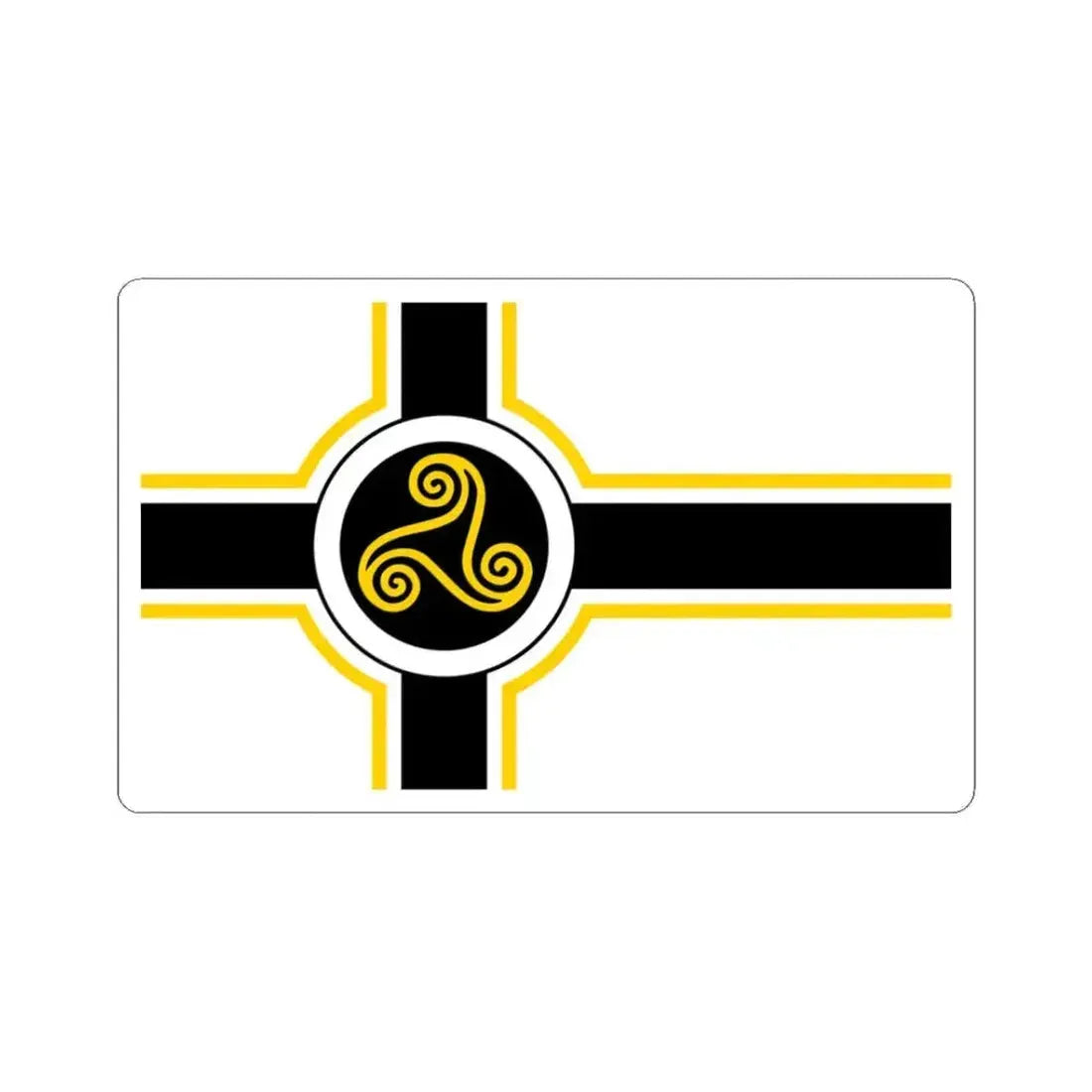 Banniel stollad broadel breizh (Belgium) STICKER Vinyl Kiss-Cut Decal 3 Inch White - The Sticker Space