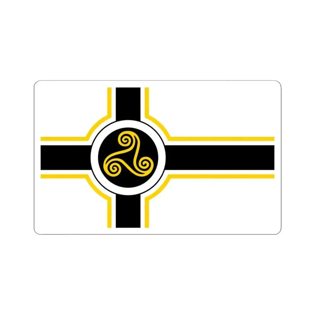 Banniel stollad broadel breizh (Belgium) STICKER Vinyl Kiss-Cut Decal 4 Inch White - The Sticker Space