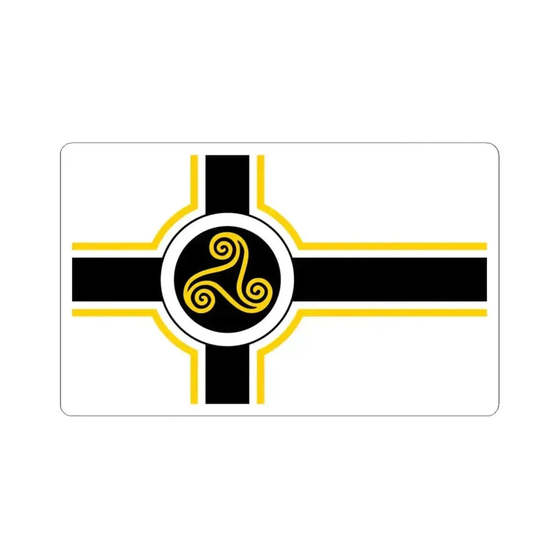 Banniel stollad broadel breizh (Belgium) STICKER Vinyl Kiss-Cut Decal 6 Inch White - The Sticker Space