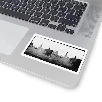 Baptist Church, Fredericksburg, Virginia, From the Backyard of the Sanitary Commission Depot (U.S. Civil War) STICKER Vinyl Kiss-Cut Decal - The Sticker Space