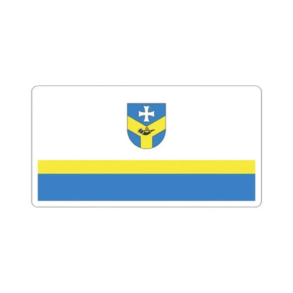 Baran city flag (Belarus) STICKER Vinyl Kiss-Cut Decal 3 Inch White - The Sticker Space