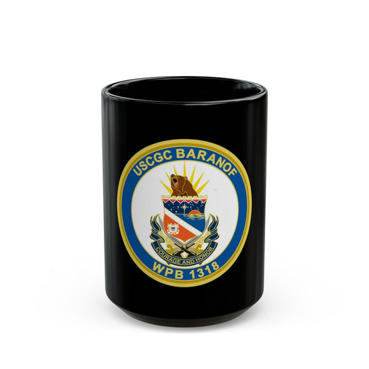 Baranof WPB 1318 (U.S. Coast Guard) Black Coffee Mug-15oz-The Sticker Space