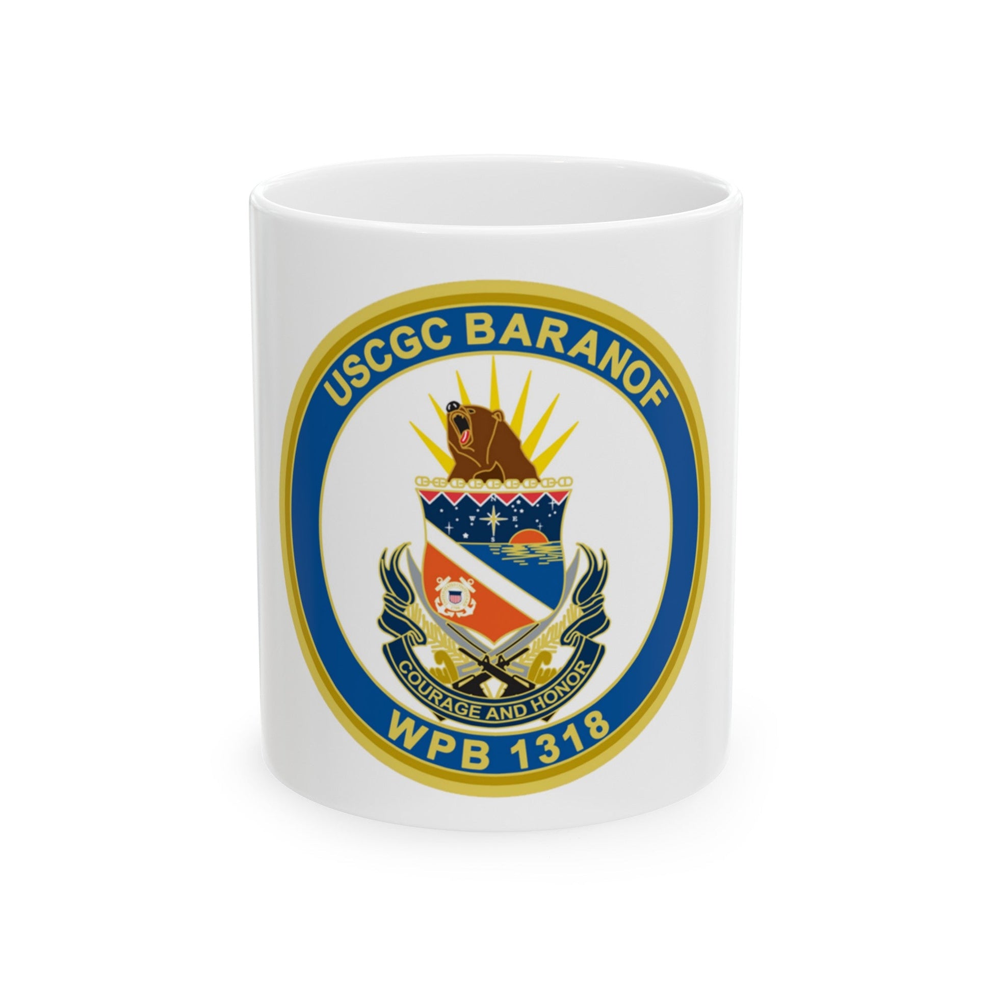 Baranof WPB 1318 (U.S. Coast Guard) White Coffee Mug-11oz-The Sticker Space