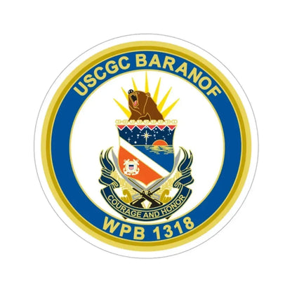 Baranof WPB 1318 (U.S. Coast Guard) STICKER Vinyl Die-Cut Decal 2 Inch - The Sticker Space