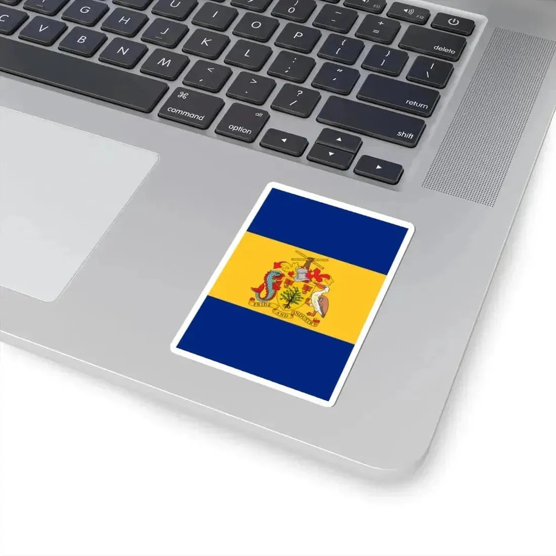 Barbados 50th Anniversary of Independence banner (Barbados) STICKER Vinyl Kiss-Cut Decal - The Sticker Space
