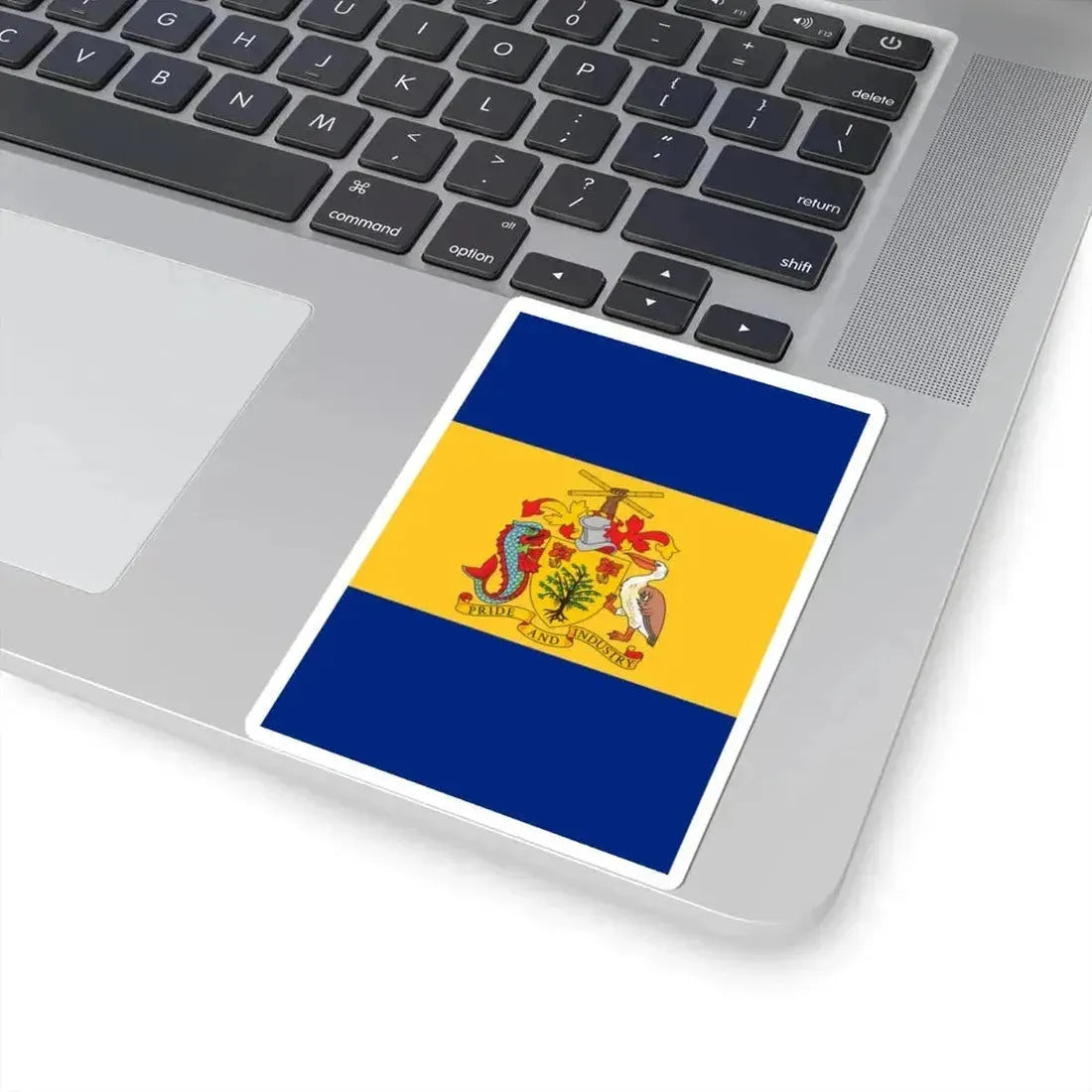 Barbados 50th Anniversary of Independence banner (Barbados) STICKER Vinyl Kiss-Cut Decal - The Sticker Space