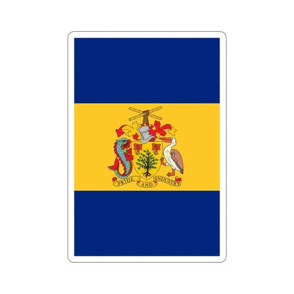 Barbados 50th Anniversary of Independence Banner STICKER Vinyl Die-Cut Decal 5 Inch - The Sticker Space