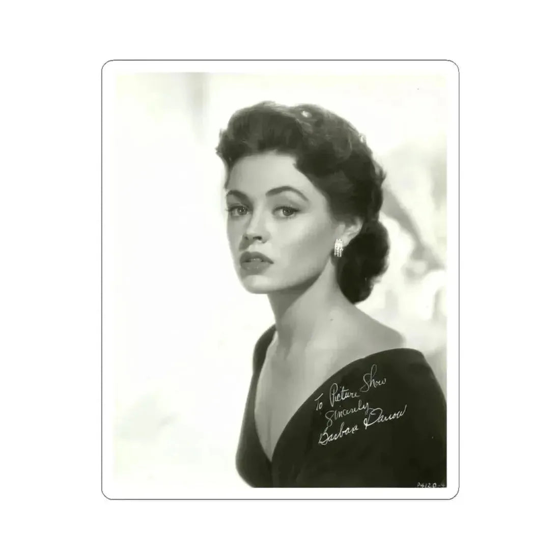 Barbara Darrow #08 (Vintage Female Icon) STICKER Vinyl Kiss-Cut Decal 4 Inch White - The Sticker Space