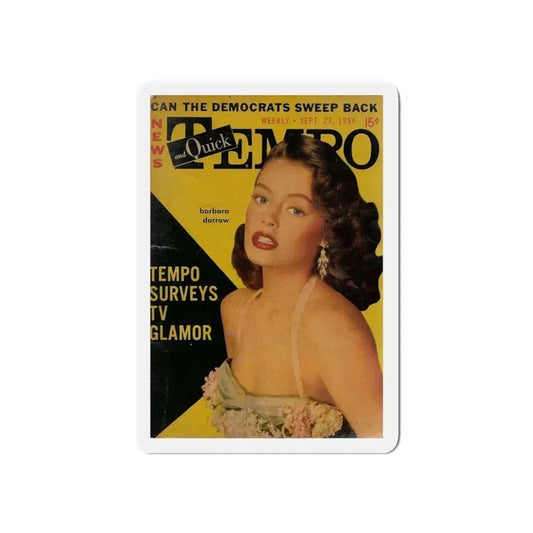 Barbara Darrow #19 - Mag. Cover (Vintage Female Icon) Refrigerator Magnet 6 Inch Die-Cut - The Sticker Space