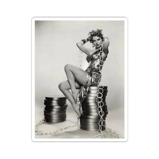 Barbara Lang #42 (Vintage Female Icon) STICKER Vinyl Kiss-Cut Decal 2 Inch White - The Sticker Space