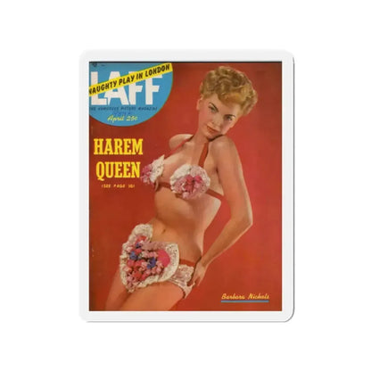 Barbara Nichols #164 - Mag. Cover 1 (Vintage Female Icon) Refrigerator Magnet 2 Inch Die-Cut - The Sticker Space