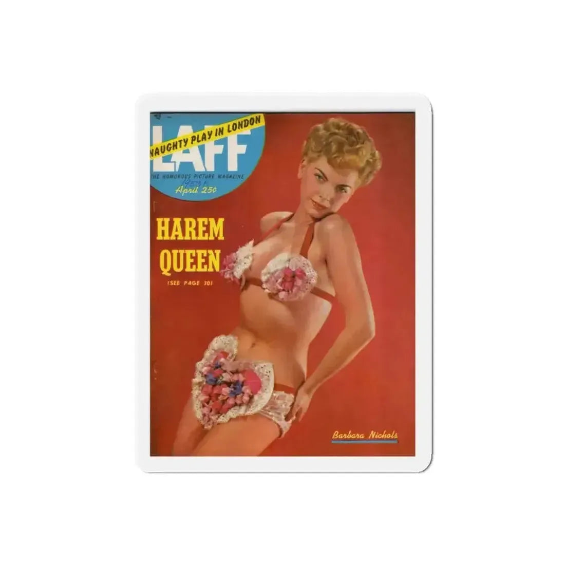 Barbara Nichols #164 - Mag. Cover 1 (Vintage Female Icon) Refrigerator Magnet - The Sticker Space