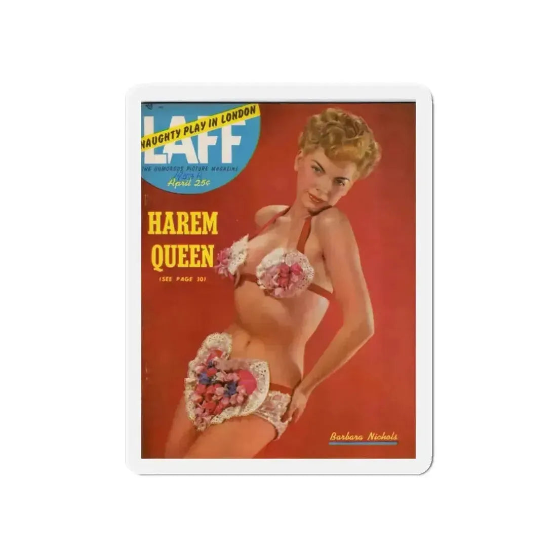 Barbara Nichols #164 - Mag. Cover 1 (Vintage Female Icon) Refrigerator Magnet - The Sticker Space