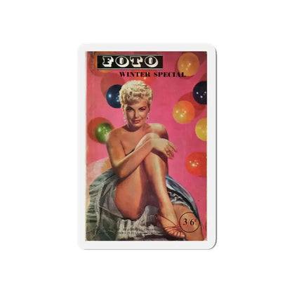 Barbara Nichols #27 - Mag. Cover (Vintage Female Icon) Refrigerator Magnet 5 Inch Die-Cut - The Sticker Space