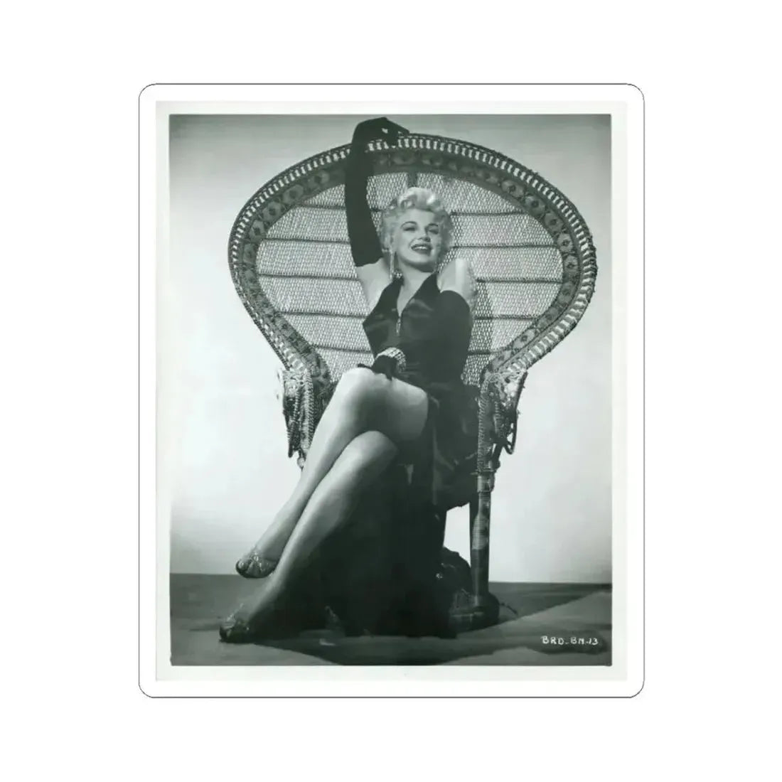 Barbara Nichols #467 (Vintage Female Icon) STICKER Vinyl Kiss-Cut Decal 3 Inch White - The Sticker Space