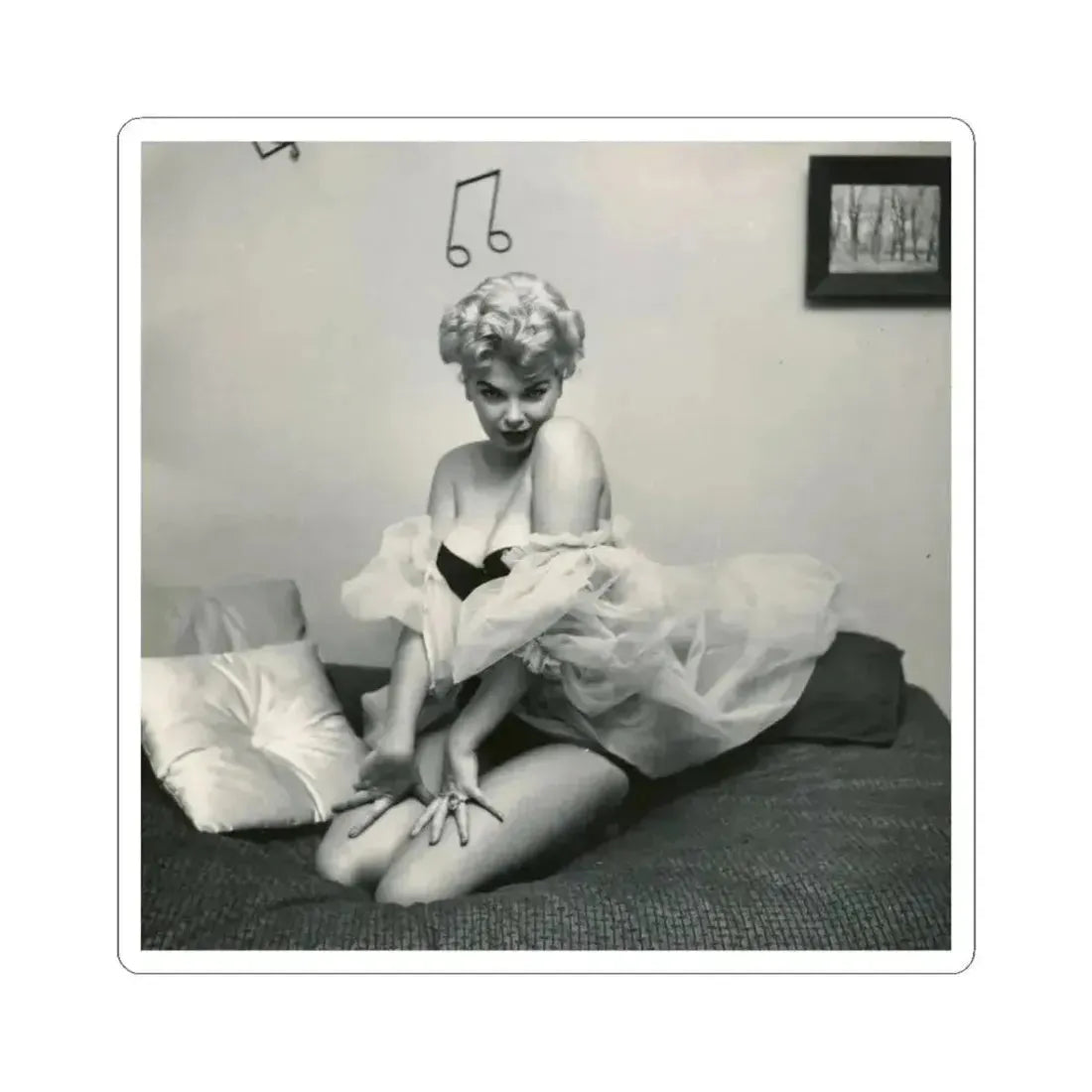 Barbara Nichols #472 (Vintage Female Icon) STICKER Vinyl Kiss-Cut Decal 3 Inch White - The Sticker Space