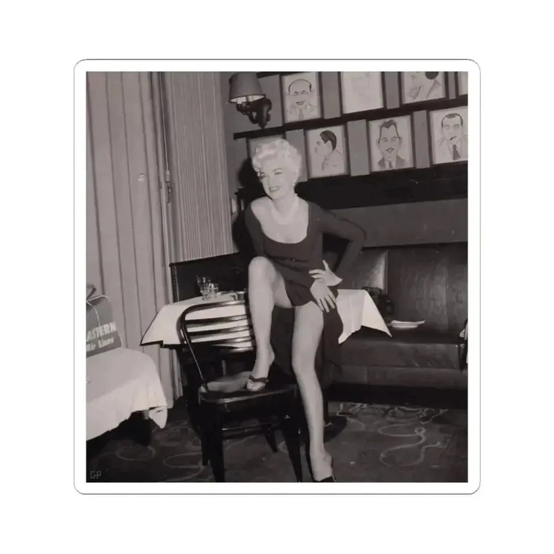 Barbara Nichols #541 (Vintage Female Icon) STICKER Vinyl Kiss-Cut Decal 2 Inch White - The Sticker Space