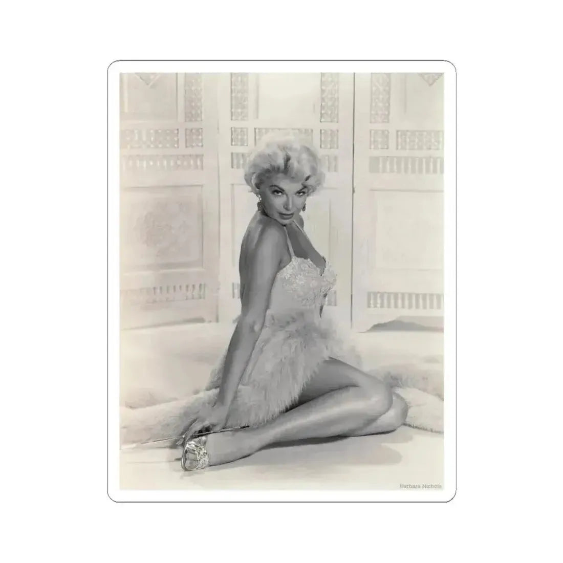 Barbara Nichols #542 (Vintage Female Icon) STICKER Vinyl Kiss-Cut Decal 6 Inch White - The Sticker Space