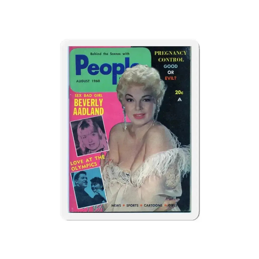 Barbara Nichols #57 - Mag. Cover (Vintage Female Icon) Refrigerator Magnet - The Sticker Space