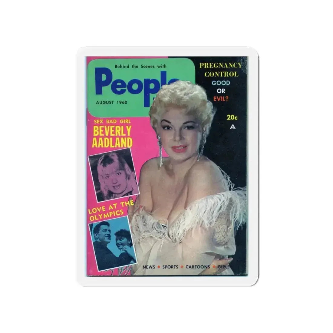 Barbara Nichols #57 - Mag. Cover (Vintage Female Icon) Refrigerator Magnet - The Sticker Space