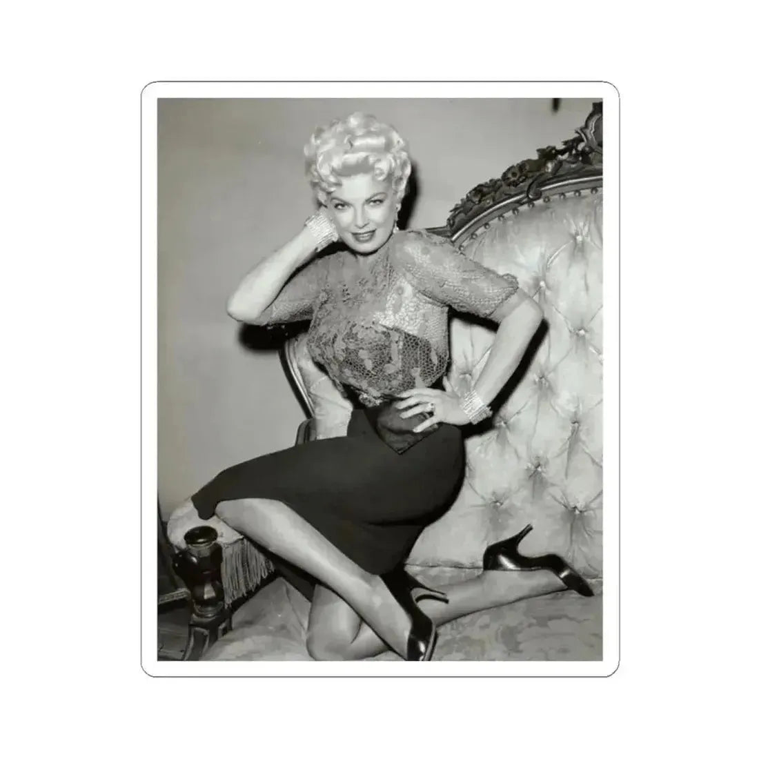 Barbara Nichols #572 (Vintage Female Icon) STICKER Vinyl Kiss-Cut Decal 2 Inch White - The Sticker Space
