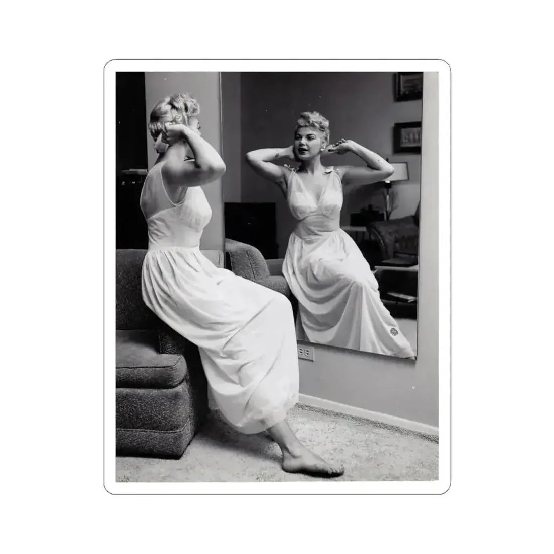 Barbara Nichols #577 (Vintage Female Icon) STICKER Vinyl Kiss-Cut Decal 4 Inch White - The Sticker Space