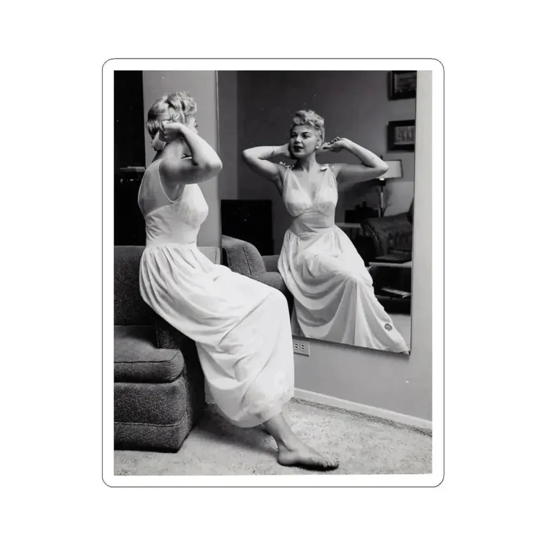 Barbara Nichols #577 (Vintage Female Icon) STICKER Vinyl Kiss-Cut Decal 6 Inch White - The Sticker Space