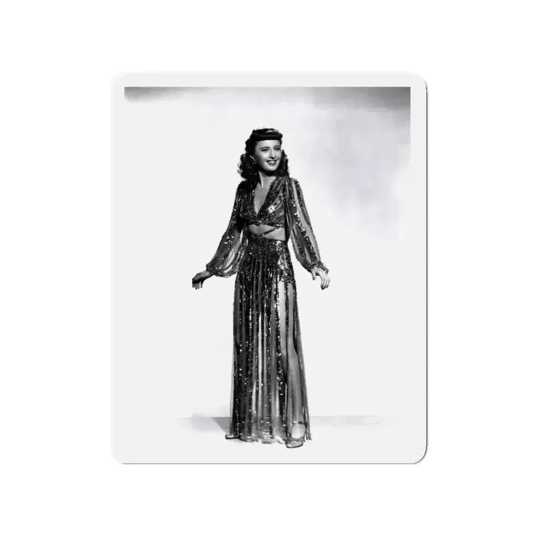 Barbara Stanwyck #154 (Vintage Female Icon) Refrigerator Magnet 3 Inch Die-Cut - The Sticker Space
