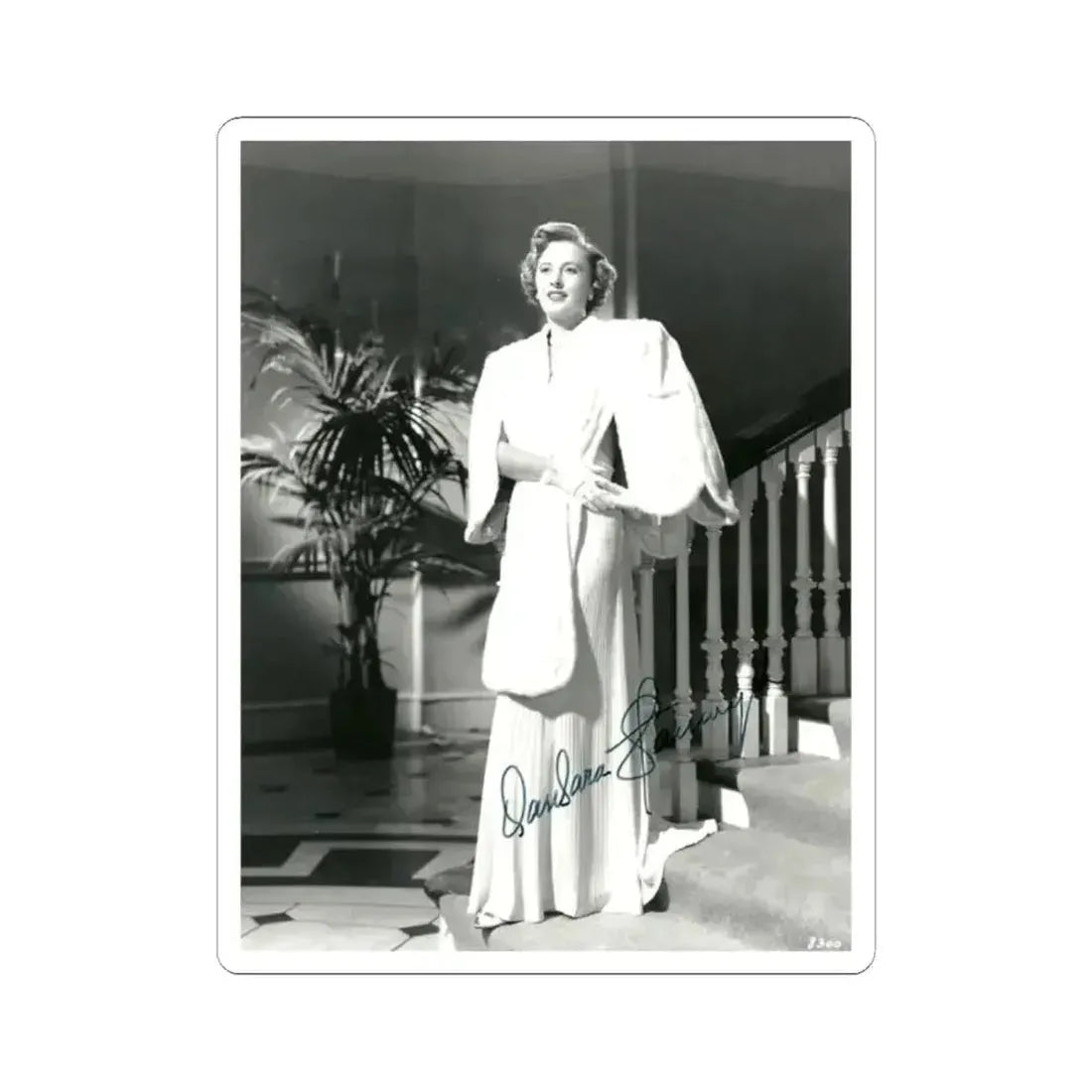 Barbara Stanwyck #48 (Vintage Female Icon) STICKER Vinyl Kiss-Cut Decal 2 Inch White - The Sticker Space