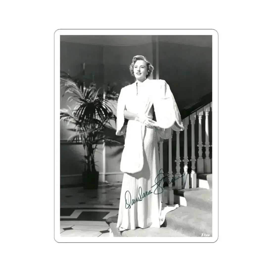 Barbara Stanwyck #48 (Vintage Female Icon) STICKER Vinyl Kiss-Cut Decal 3 Inch White - The Sticker Space