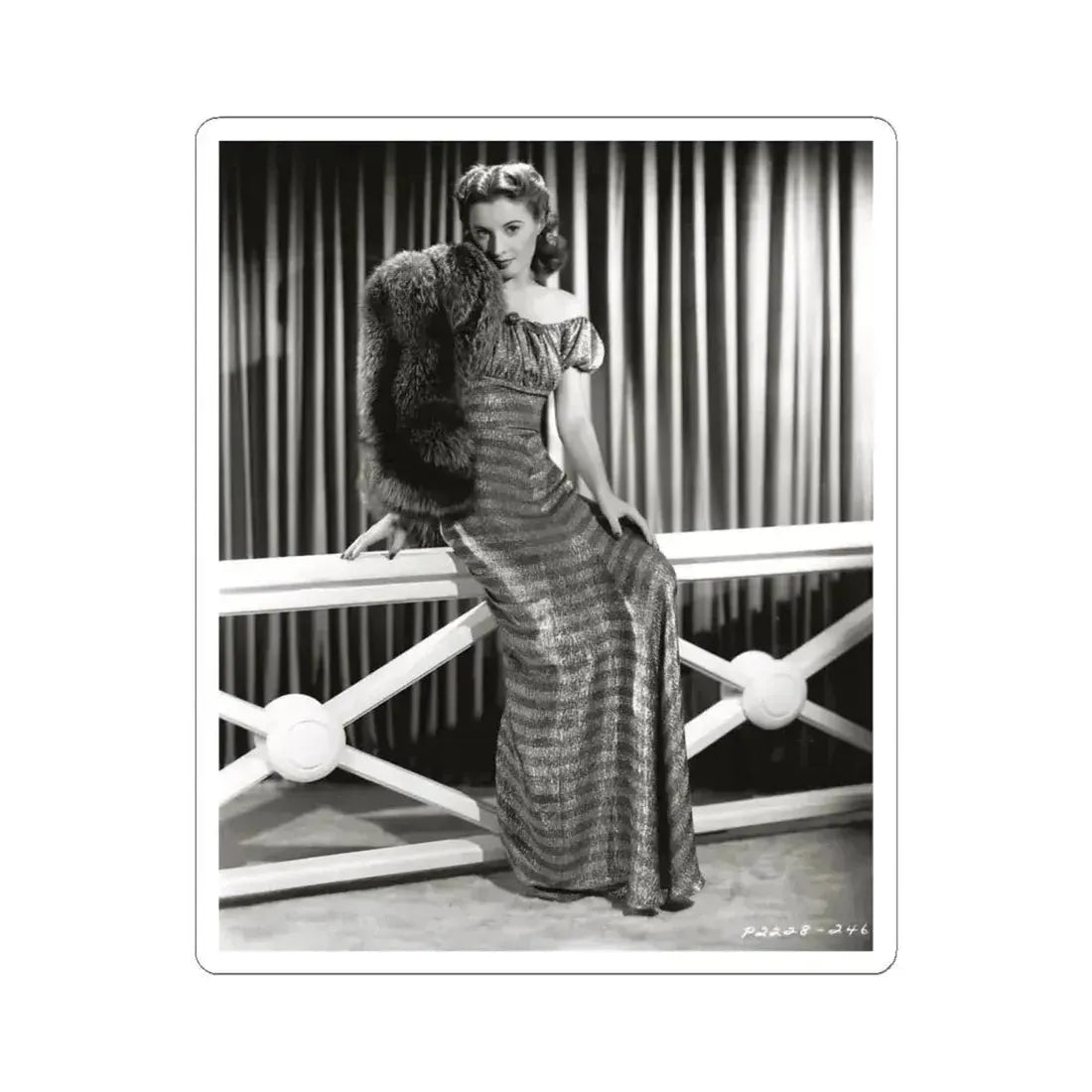 Barbara Stanwyck #65 (Vintage Female Icon) STICKER Vinyl Kiss-Cut Decal 6 Inch White - The Sticker Space