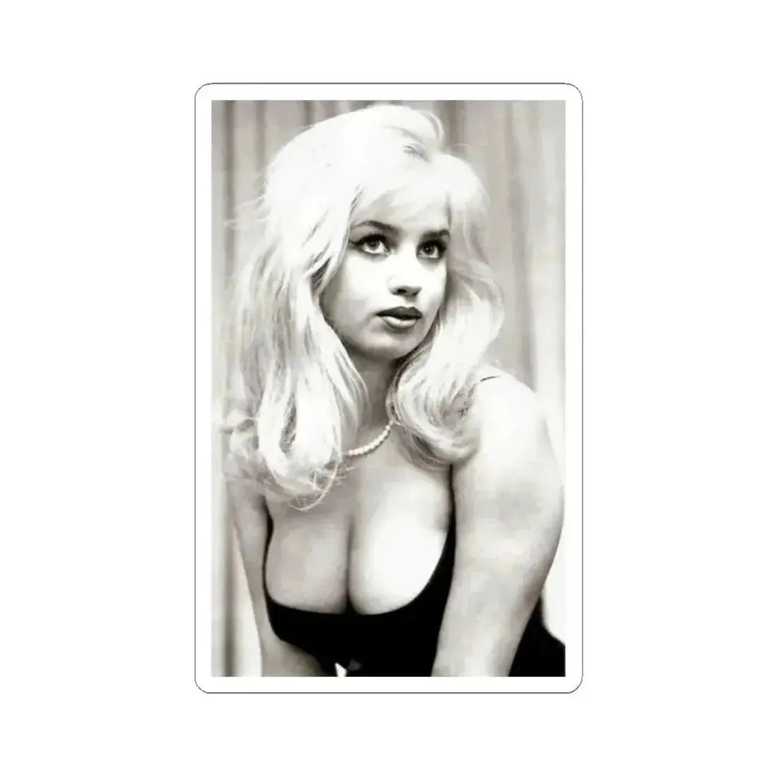 Barbara Valentin #01 (Vintage Female Icon) STICKER Vinyl Kiss-Cut Decal 2 Inch White - The Sticker Space