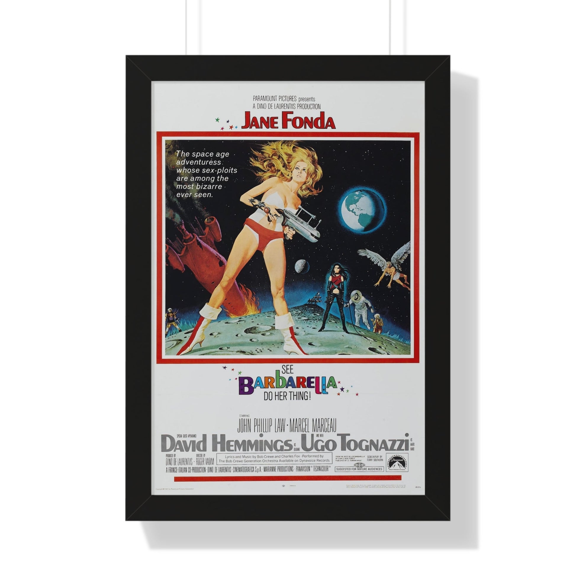 BARBARELLA 1968 - Framed Movie Poster-16″ x 24″-The Sticker Space