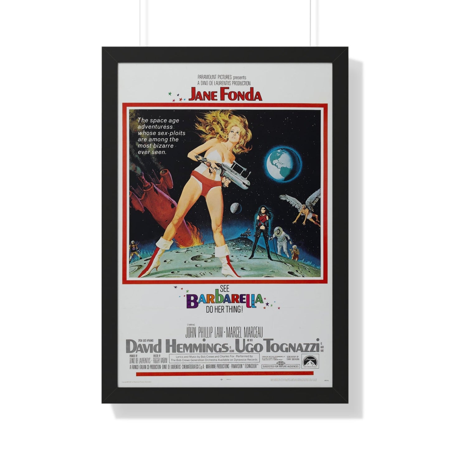 BARBARELLA 1968 - Framed Movie Poster-20" x 30"-The Sticker Space