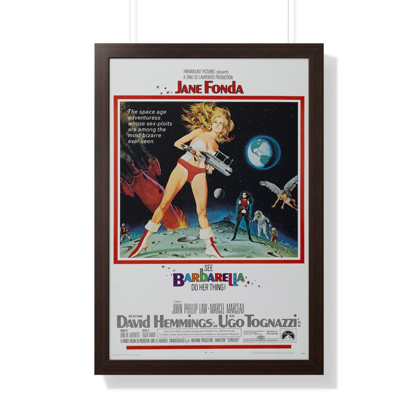 BARBARELLA 1968 - Framed Movie Poster-20" x 30"-The Sticker Space