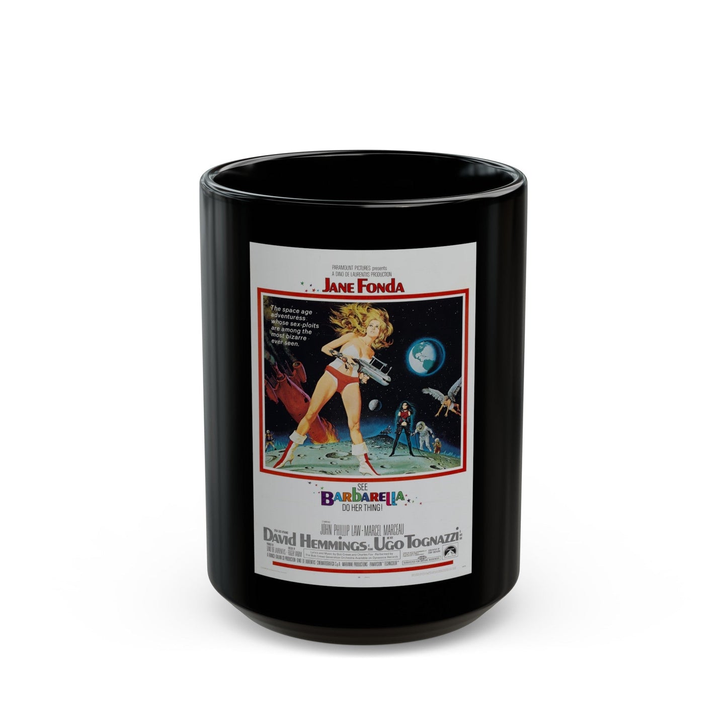 BARBARELLA 1968 Movie Poster - Black Coffee Mug-15oz-The Sticker Space