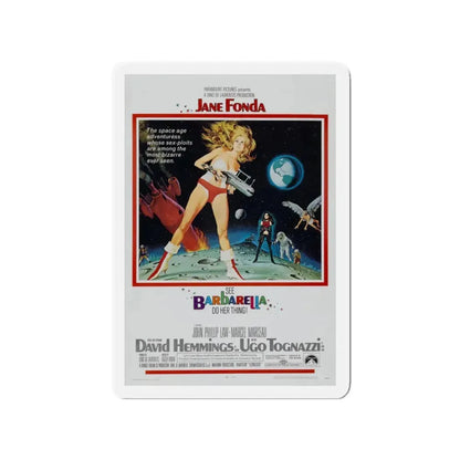 BARBARELLA 1968 Movie Poster - Refrigerator Magnet 3 Inch - The Sticker Space