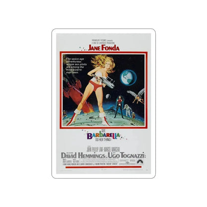 BARBARELLA 1968 Movie Poster STICKER Vinyl Die-Cut Decal 3 Inch - The Sticker Space