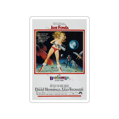 BARBARELLA 1968 Movie Poster STICKER Vinyl Die-Cut Decal - The Sticker Space