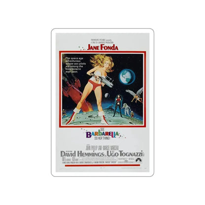 BARBARELLA 1968 Movie Poster STICKER Vinyl Die-Cut Decal - The Sticker Space