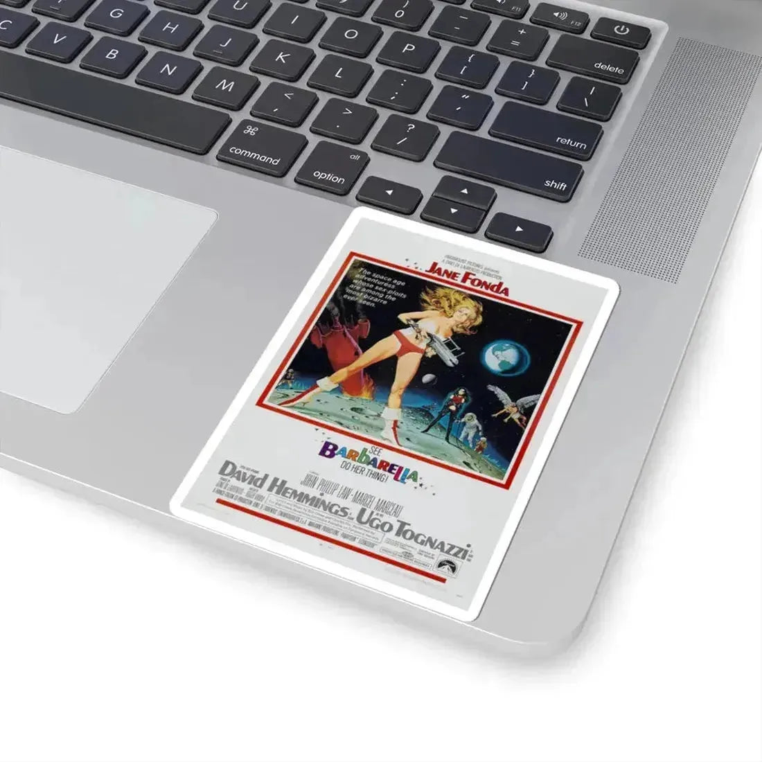 BARBARELLA 1968 Movie Poster - STICKER Vinyl Kiss-Cut Decal - The Sticker Space