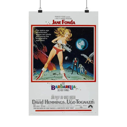BARBARELLA 1968 - Paper Movie Poster - The Sticker Space